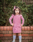 WOODROSE OVERALL DRESS - Toots Kids