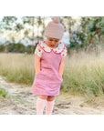WOODROSE OVERALL DRESS - Toots Kids