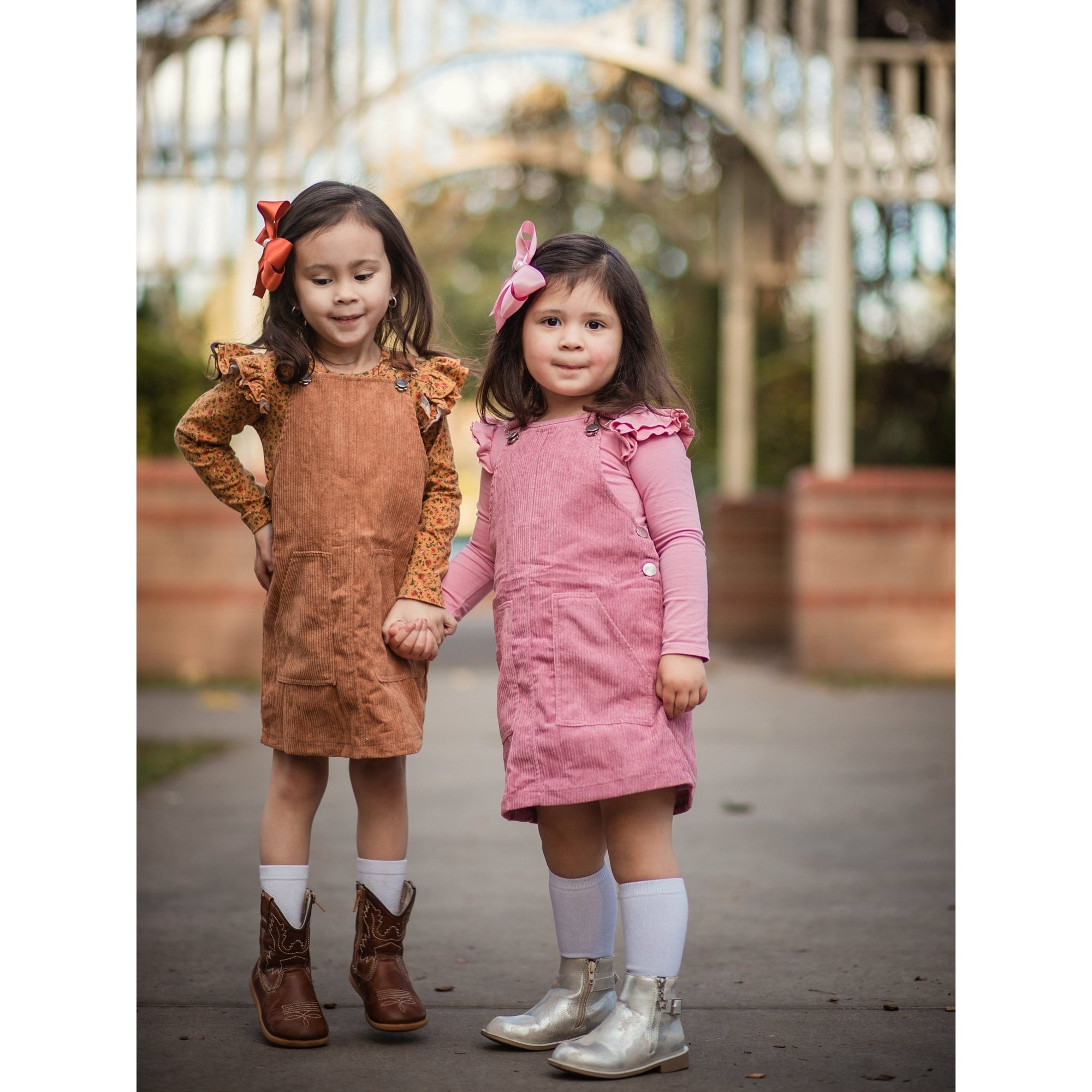 WOODROSE OVERALL DRESS - Toots Kids