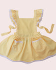 YELLOW FLUTTER PINNY - Toots Kids