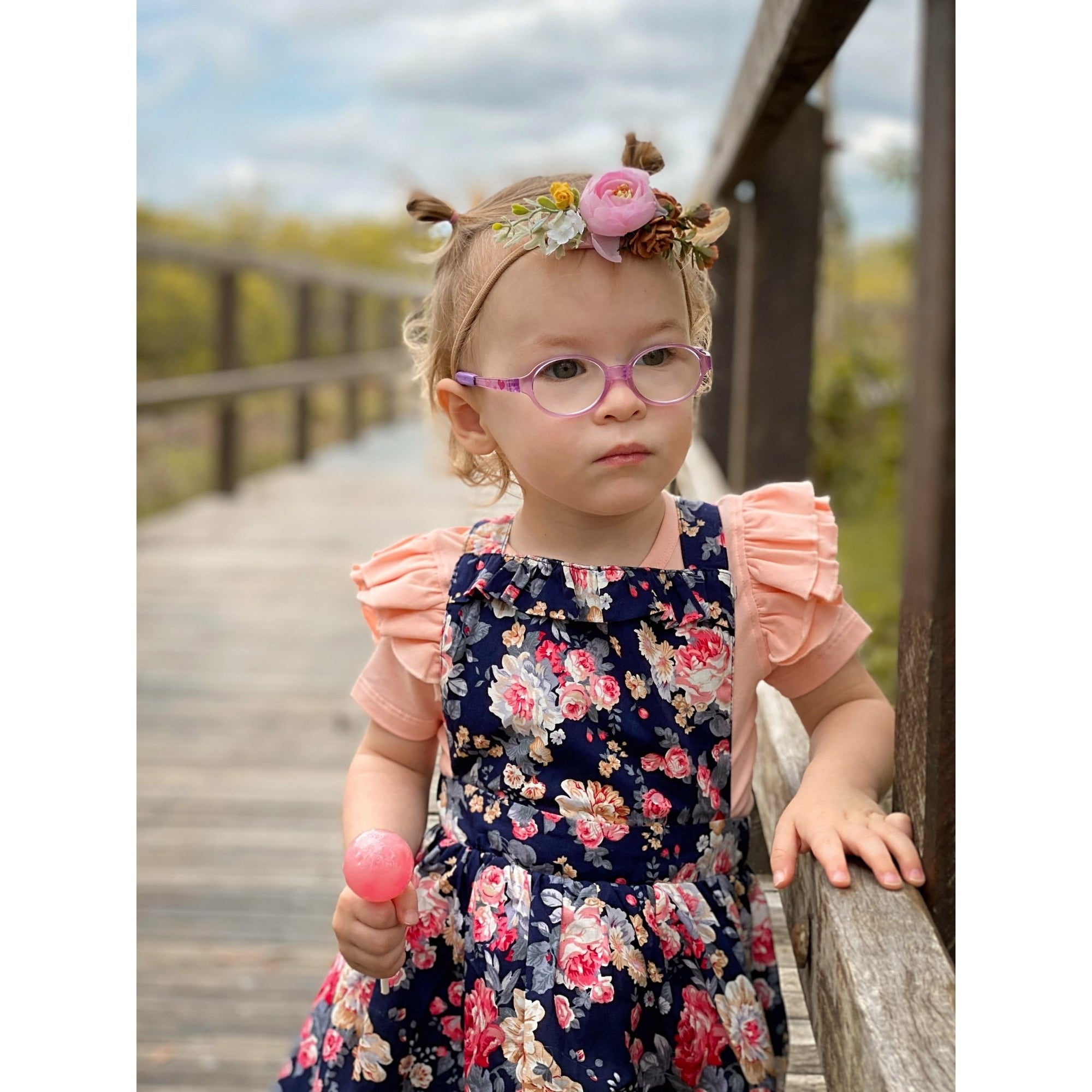 ZOE FRILL PINNY - Toots Kids