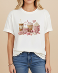 FAUX YARN VALENTINE COFFEE VALENTINE'S DAY TSHIRT (more colours and styles)