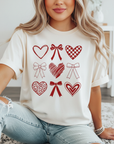 HEART  BOW  VALENTINE'S DAY TSHIRT (more colours and styles)