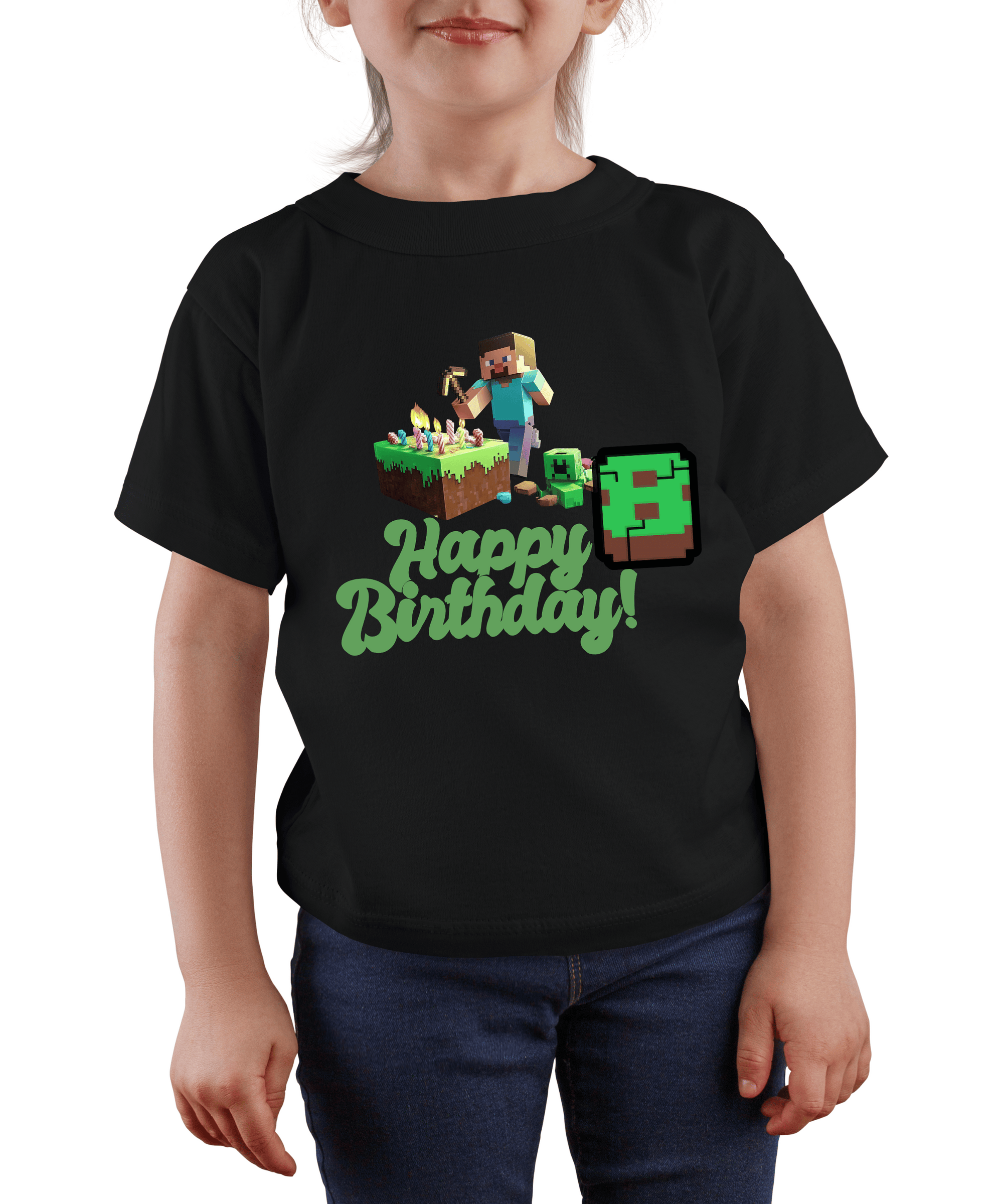 minecraft custom age tshirt for boy and girl australia 