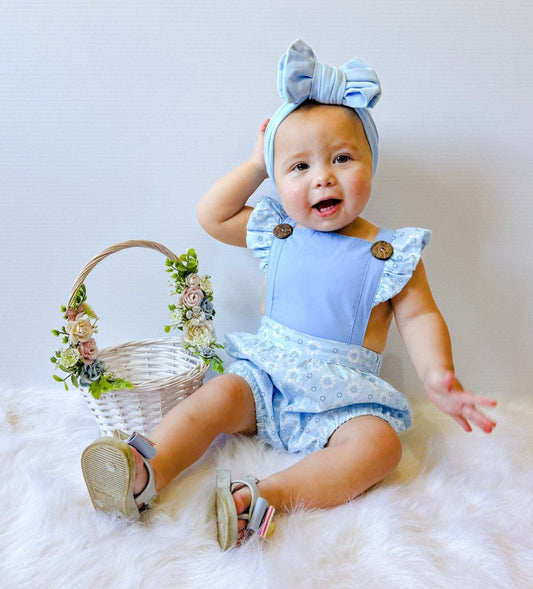 ANISA BUTTON ROMPER - Toots Kids