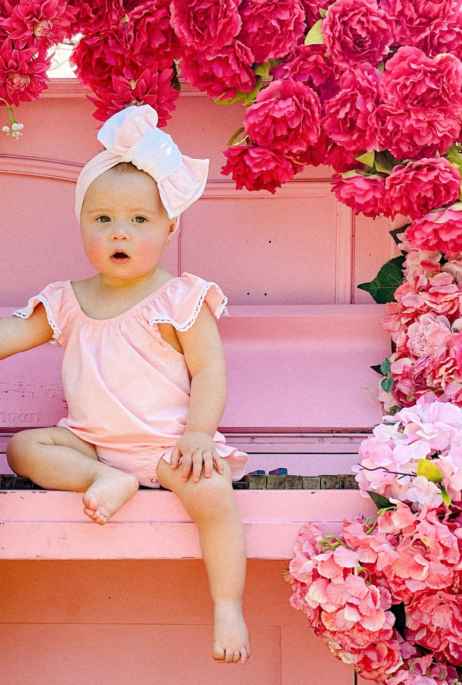 BABY PINK ROMPER – Toots Kids