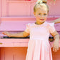 BABY PINK TWIRLY GIRL DRESS - Toots Kids