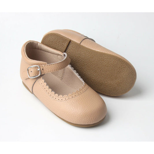 BEIGE MARY JANE SHOES - Toots Kids