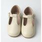 cream T-bar shoes - Toots Kids