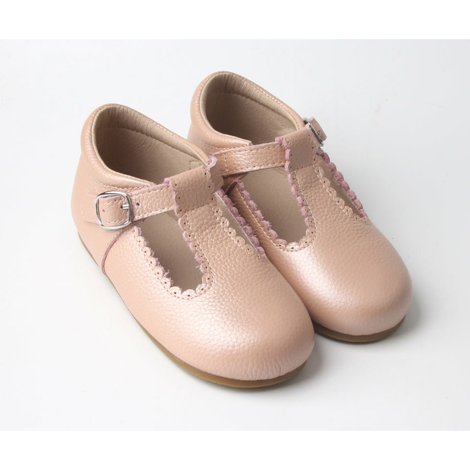 pink T-bar shoes - Toots Kids