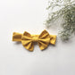 Mustard Knit bow headband - Toots Kids
