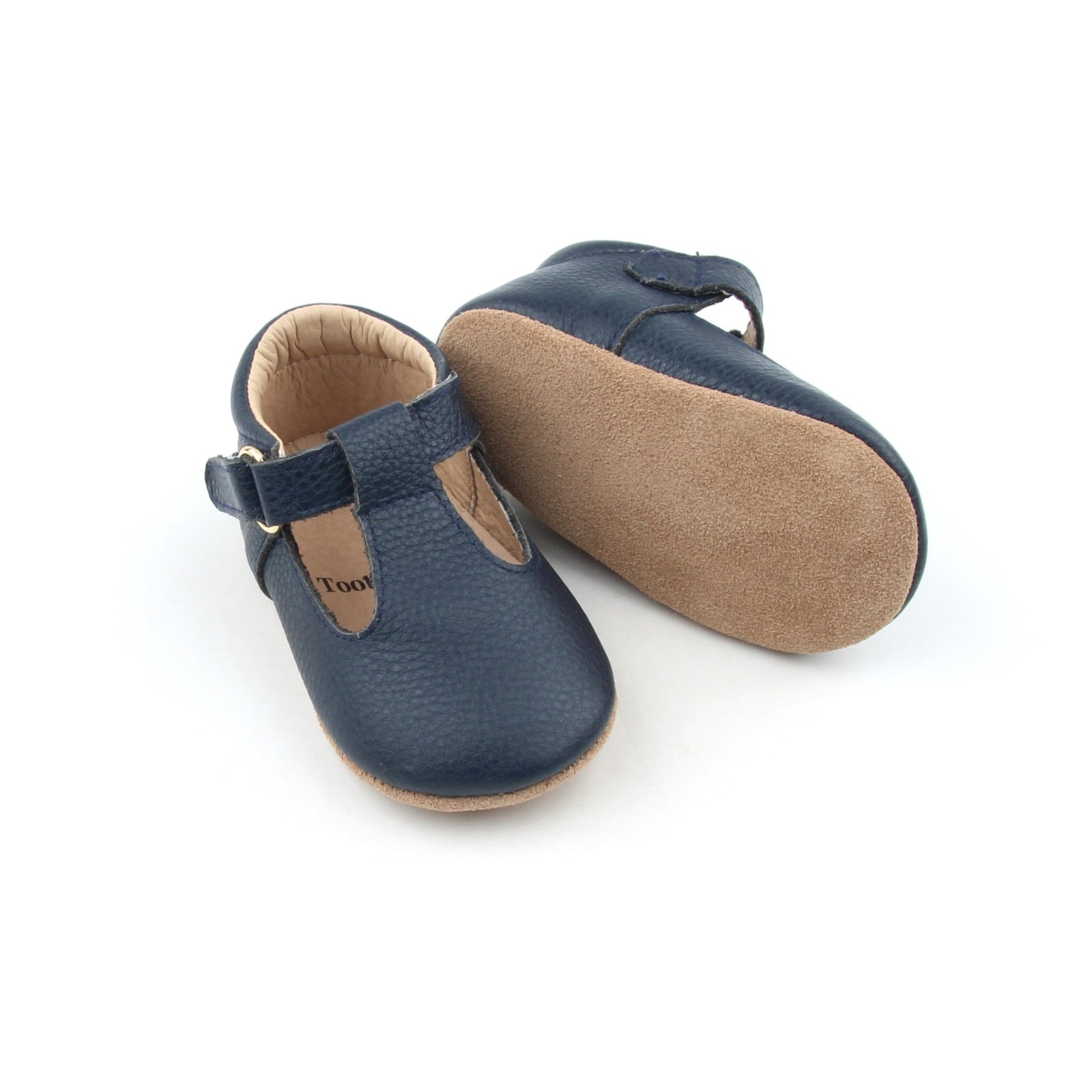 Navy T-bar shoes - Toots Kids