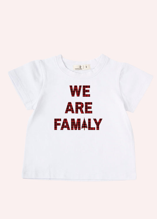 WE ARE FAMILY CHRISTMAS KIDS T-SHIRT - Toots Kids